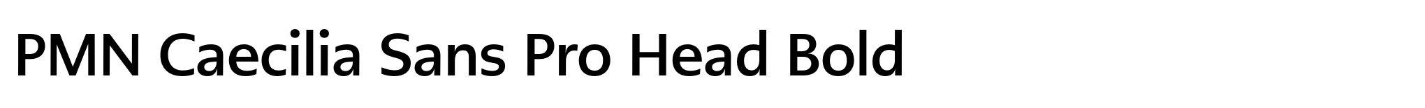PMN Caecilia Sans Pro Head Bold image
